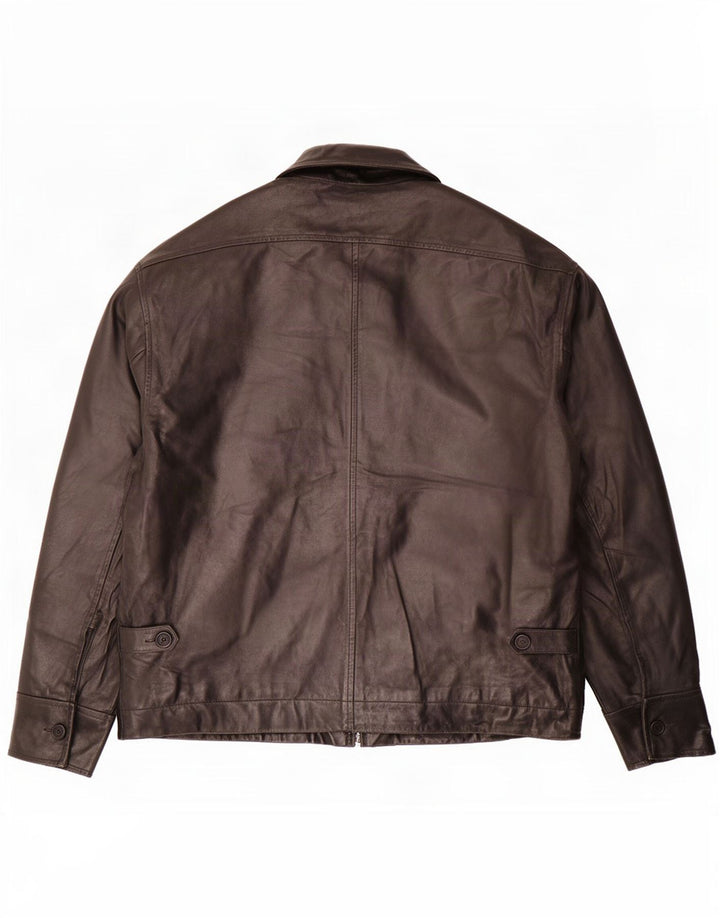 Jachetă de piele pentru bărbați Paul Smith UK 42 XL Negru