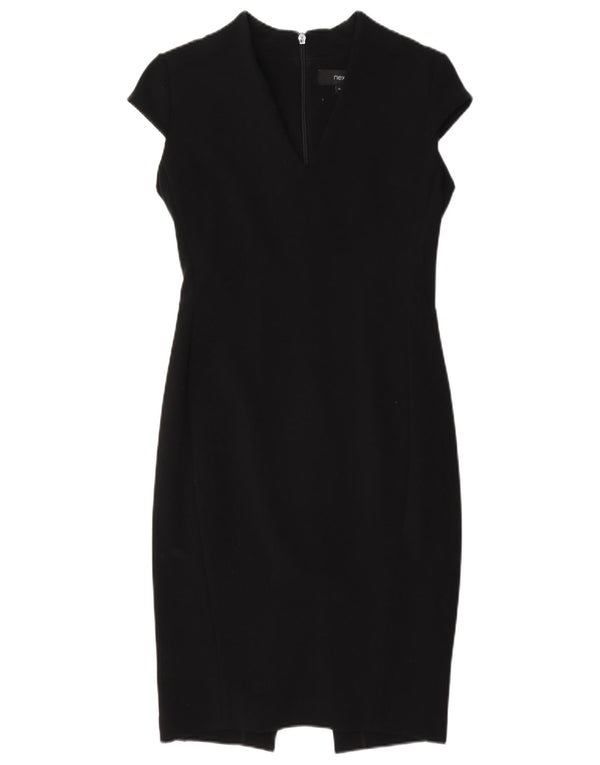 Next Rochie teacă pentru femei UK 8 Poliester negru mic