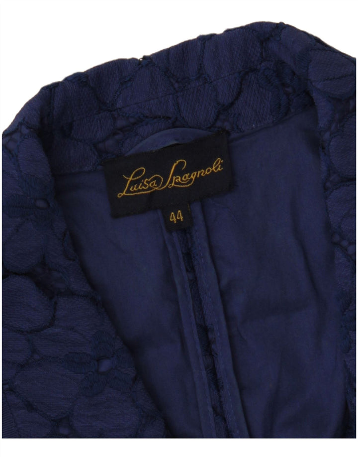 LUISA SPAGNOLI Jachetă cu mâneci 3/4 pentru femei IT 44 Medium Bleumarin