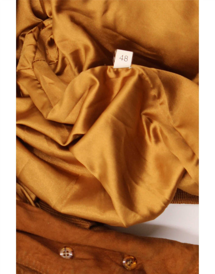 Bomber vintage pentru bărbați din piele intoarsa IT 48 Medium Beige Piele