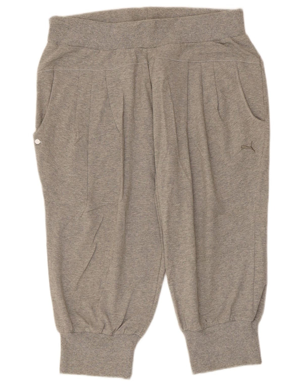 Bermude Sport Puma pentru femei UK 14, mare, gri, bumbac cu pete