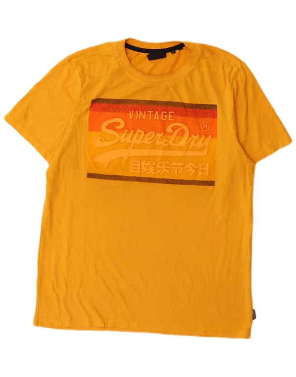 Tricou grafic pentru bărbați Superdry Top XL Bumbac galben