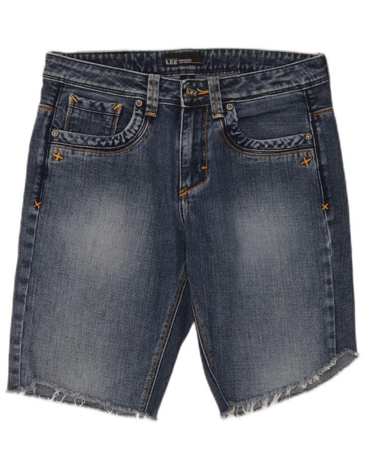 Pantaloni scurți din blugi pentru bărbați Lee W33, bumbac albastru mediu