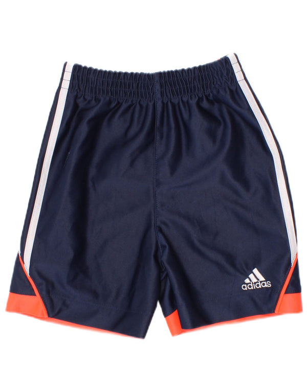 Pantaloni scurți sport adidas bebeluși 18-24 luni bleumarin poliester color bloc