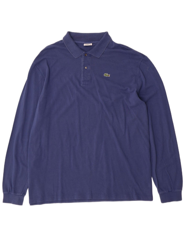 Tricou polo pentru bărbați Lacoste cu mânecă lungă Mărimea 9 4XL Bumbac bleumarin