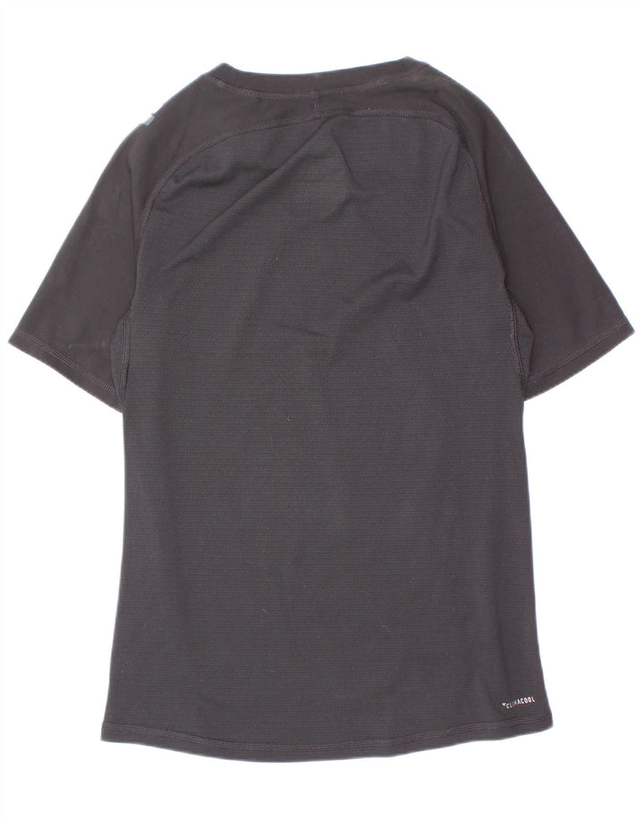 Tricou Adidas Climacool pentru baieti Top 11-12 ani poliester negru