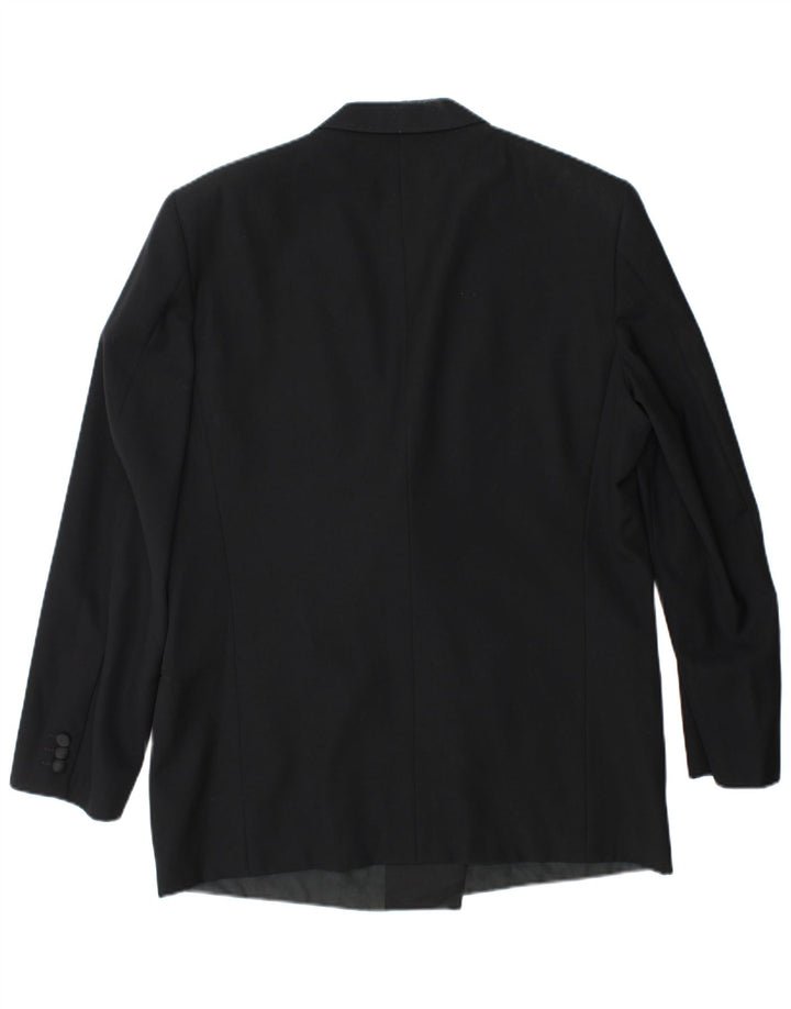 Egon Von Furstenberg Mens UK 40 Large W32 L32 Lână virgină neagră