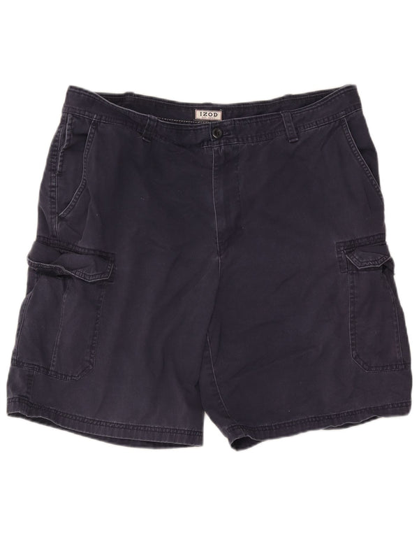 Pantaloni scurți cargo pentru bărbați Izod W38 XL, bumbac bleumarin
