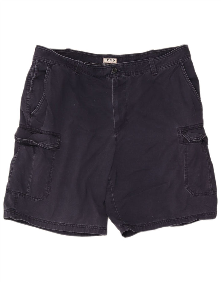Pantaloni scurți cargo pentru bărbați Izod W38 XL, bumbac bleumarin