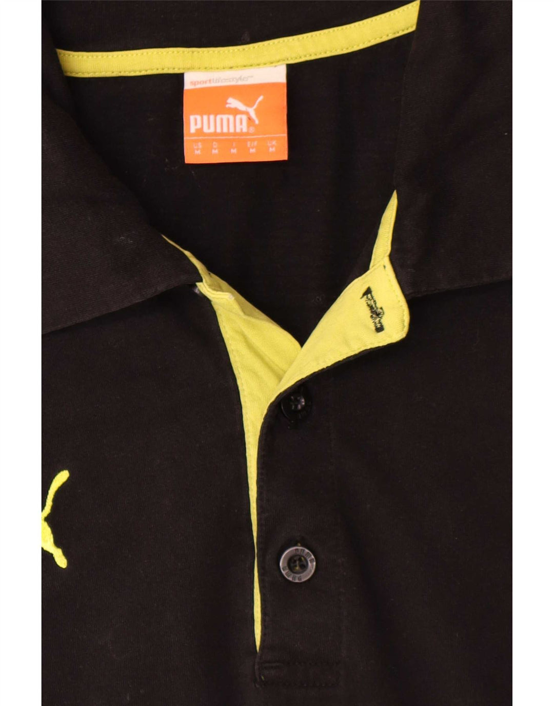 Tricou polo Puma BVB Dortmund pentru bărbați, mediu negru