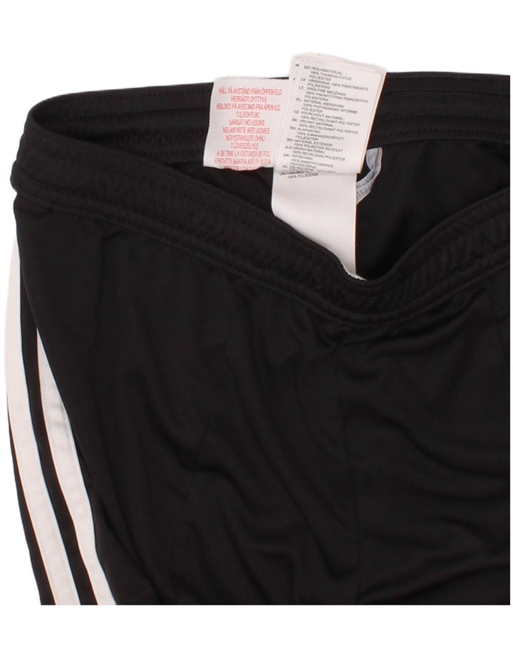 Pantaloni scurți sport pentru băieți Adidas 9-10 ani, mediu negru, poliester color bloc