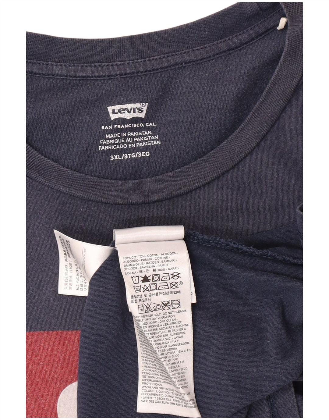 Tricou grafic pentru bărbați Levi's Top 3XL Bumbac bleumarin