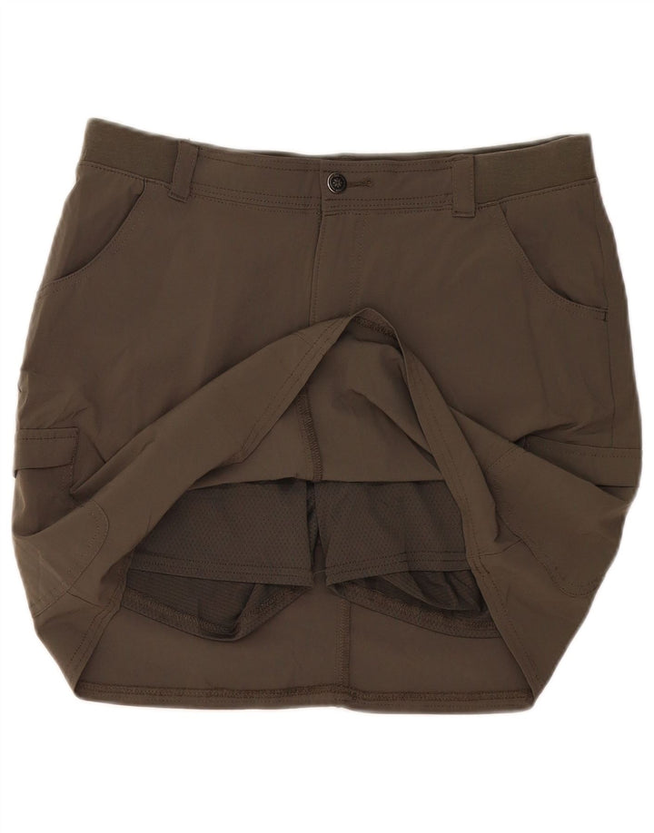 Fusta pantalon Lee pentru femei, cu croiala relaxată, US 10, mare, kaki, poliester