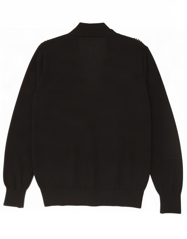 Pulover cardigan pentru bărbați Zara XL negru acrilic