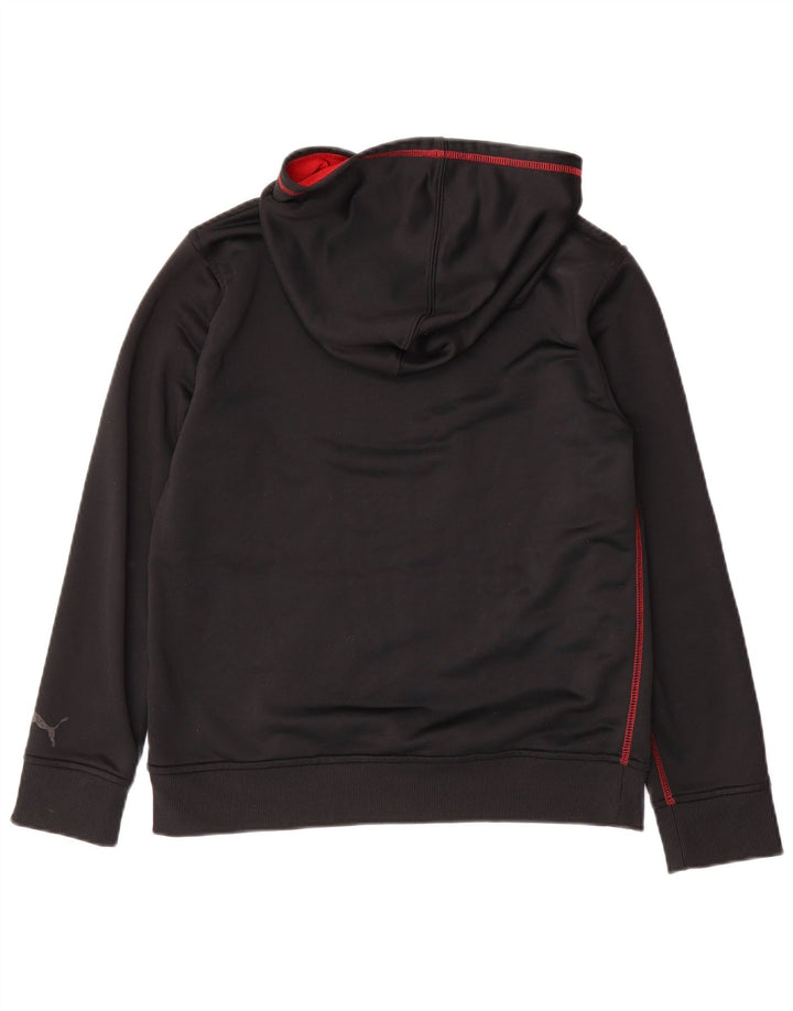 Pulover Puma pentru băieți grafic 14-15 ani, mare, negru, poliester