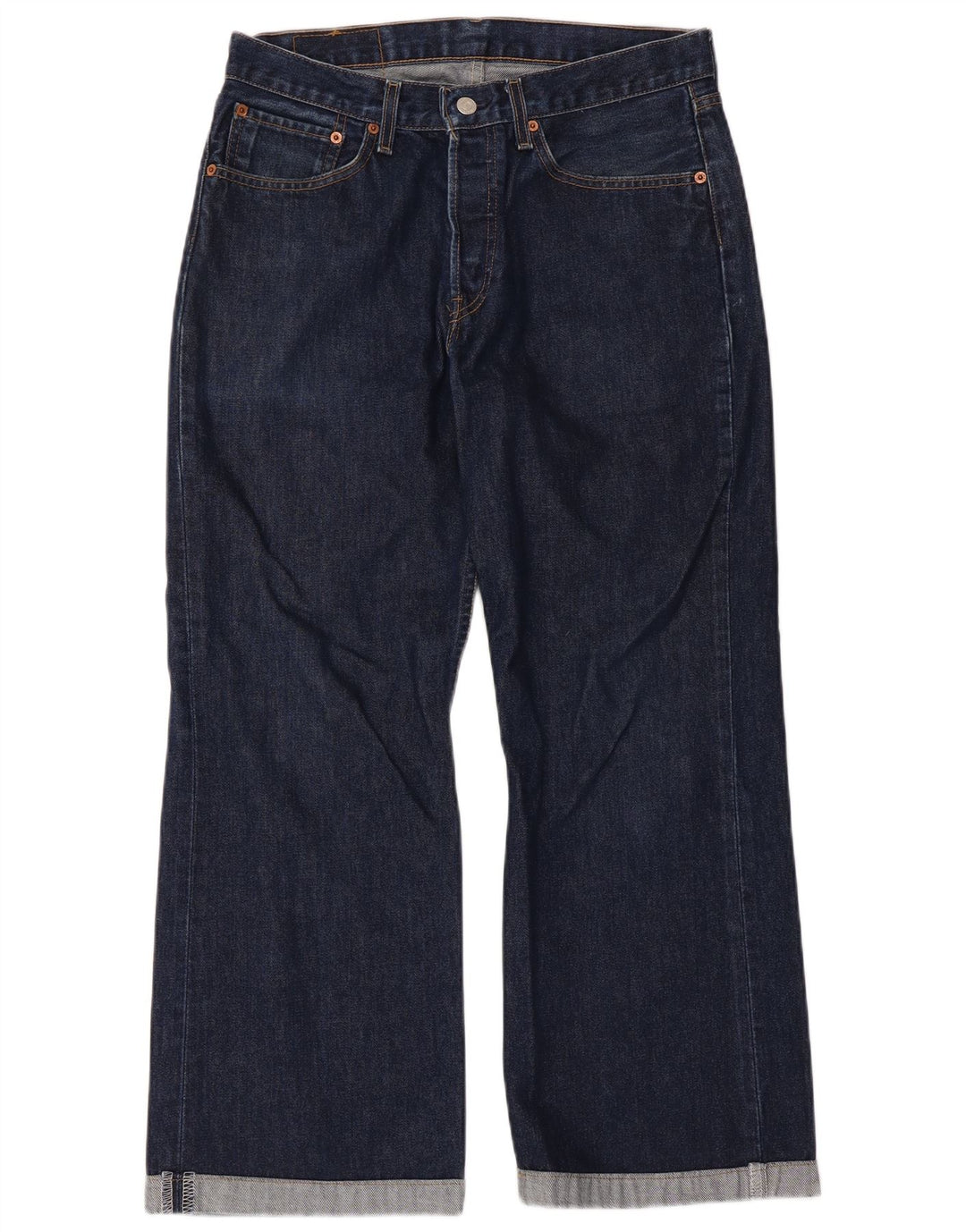 Blugi pentru bărbați Levi's 527 Bootcut W32 L27 Bumbac bleumarin