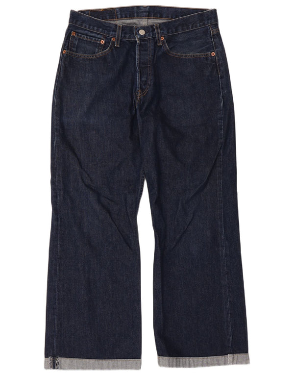 Blugi pentru bărbați Levi's 527 Bootcut W32 L27 Bumbac bleumarin