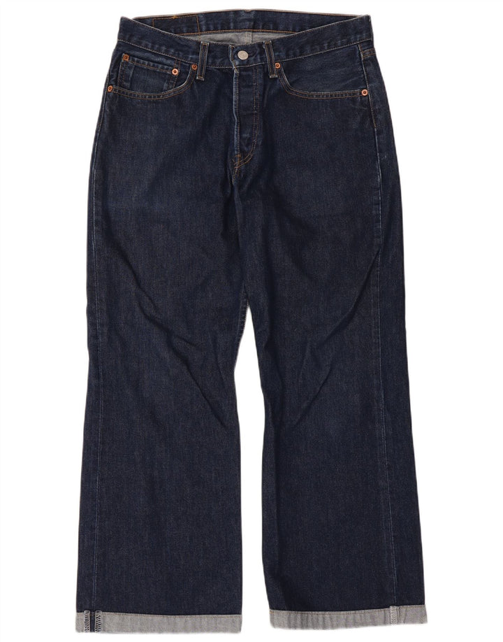 Blugi pentru bărbați Levi's 527 Bootcut W32 L27 Bumbac bleumarin