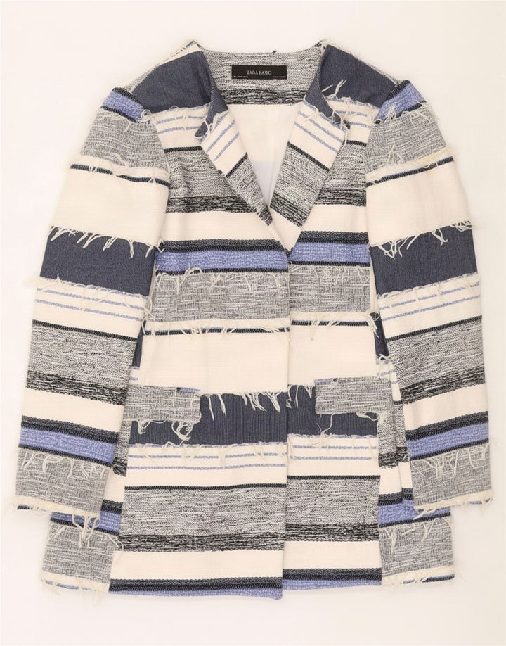 Jachetă Blazer pentru femei Zara UK 16, mare, multicoloră, cu dungi
