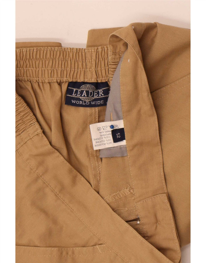 Pantaloni scurți casual pentru bărbați Leader W32 Poliester Bej Mediu