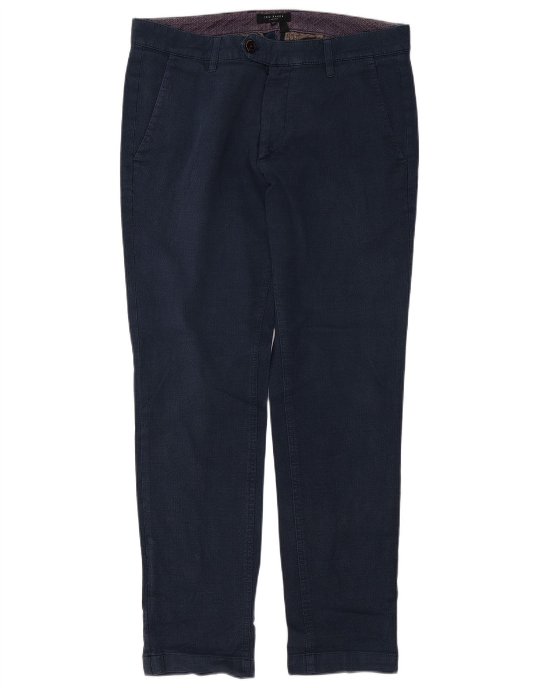 Pantaloni de costum pentru bărbați Ted Baker, slim, L34 L32, bumbac bleumarin