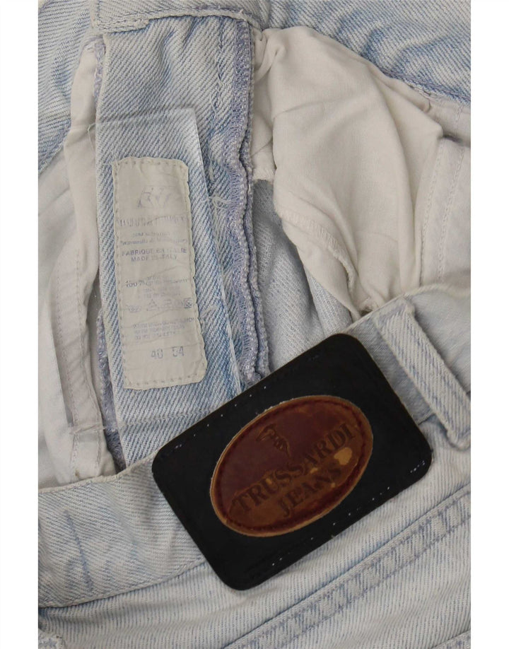 Trussardi blugi conici pentru bărbați W40 L30 bumbac albastru