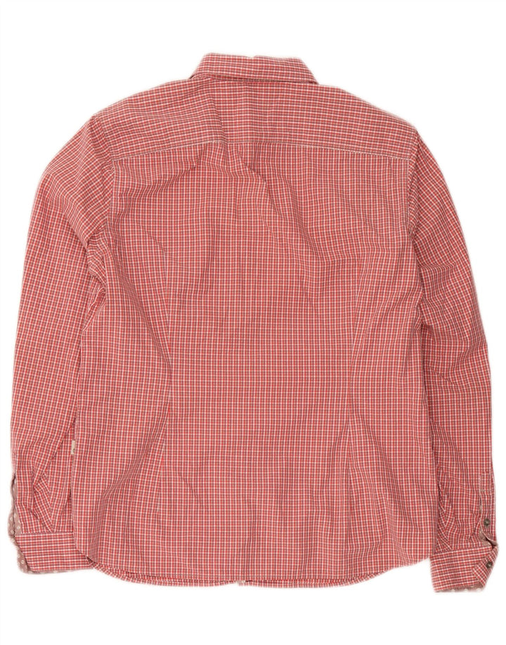 Cămașă Timberland pentru femei Slim Fit EU 42 Large Red Gingham Bumbac