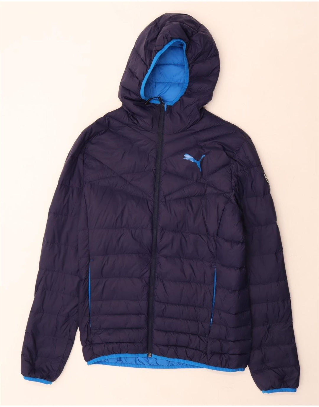 Jachetă căptușită cu glugă Puma pentru bărbați UK 36 Small Bleumarin
