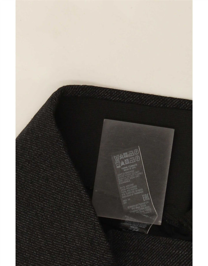 Leggings pentru femei Marks & Spencer UK 8 Small Black Flecked Viscose