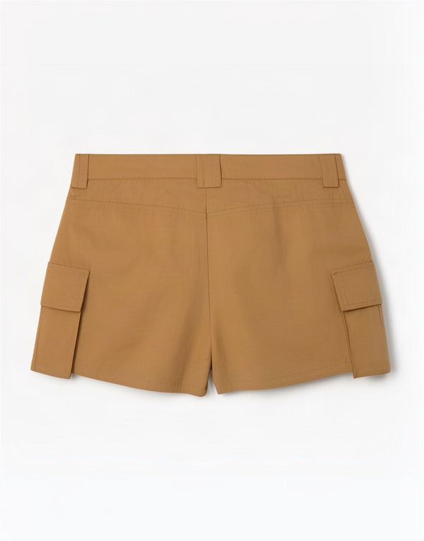 Pantaloni scurti cargo pentru femei Zara Medium W28 Bej Poliester