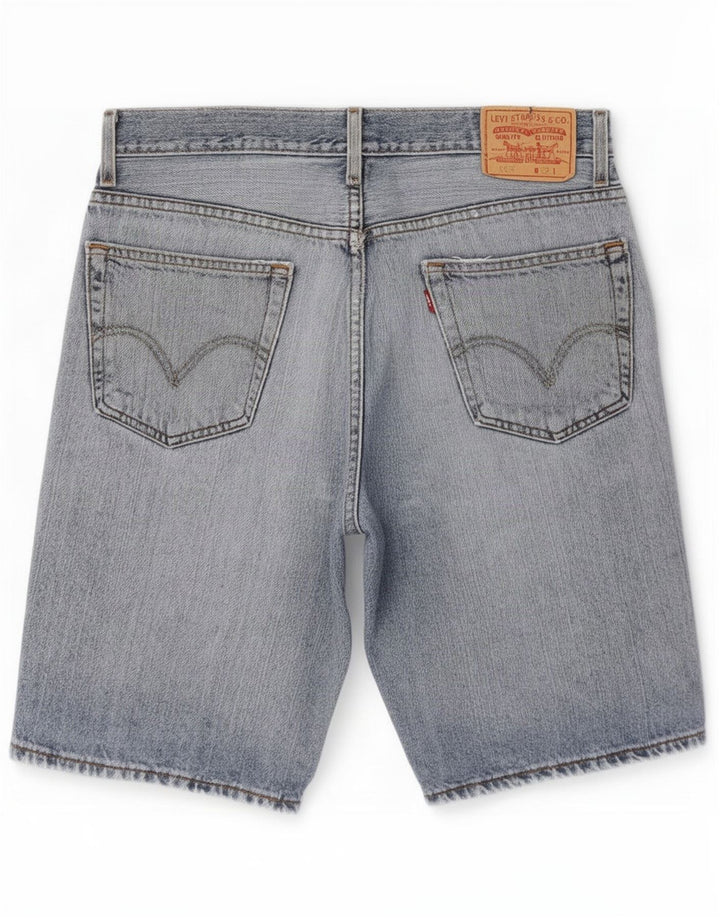 Pantaloni scurți din denim Levi's 505 distressed Regular Fit, mediu W32, bumbac albastru
