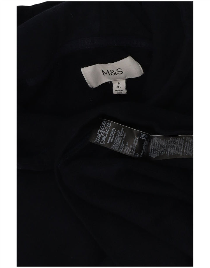 Pulover pentru femei Marks & Spencer, bumbac, albastru bleumarin