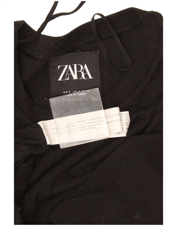 Rochie Maxi pentru Damă Zara UK 8 Mic Negru Poliester
