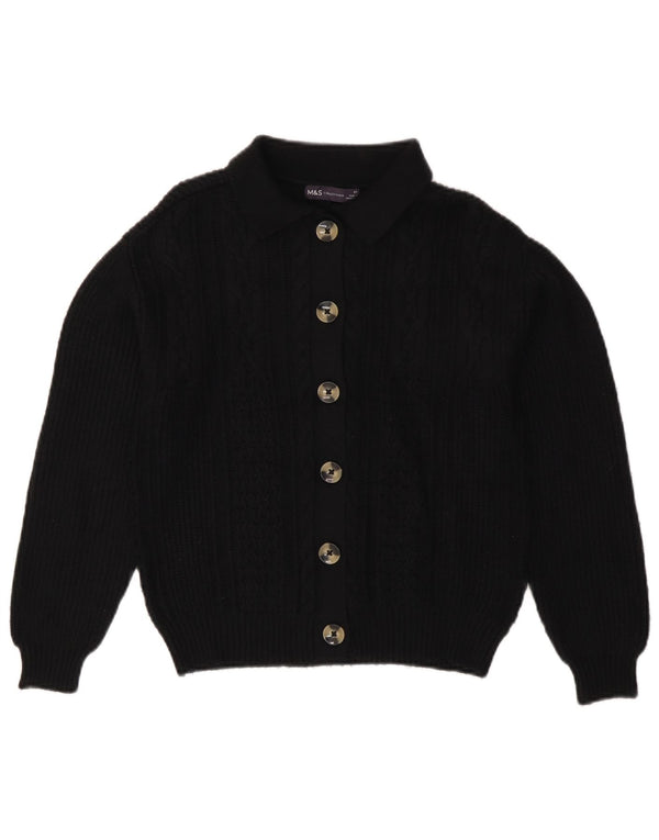 Pulover cardigan pentru femei Marks & Spencer UK 6 XS Viscoză neagră