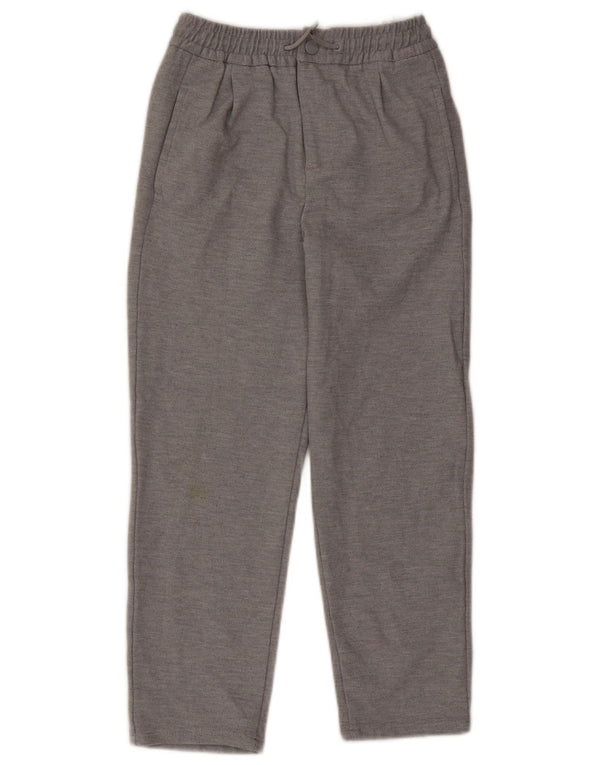 Pantaloni chino drepți pentru băieți Zara 11-12 ani L24 L24 Gri Poliester