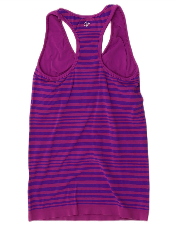 Vestă pentru femei Athleta UK 12 Nylon cu dungi violet mediu