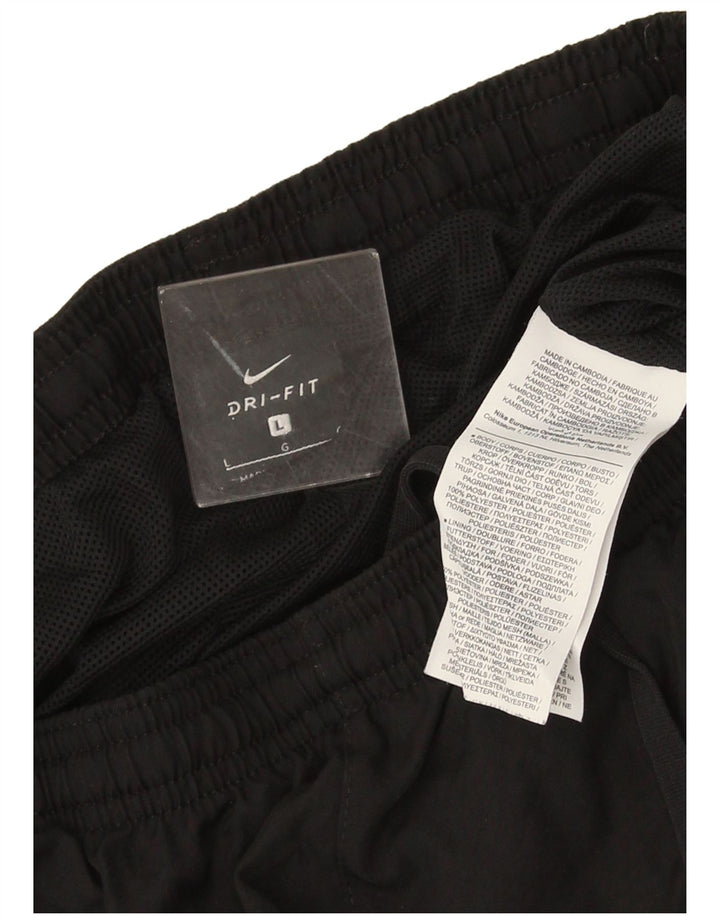 Pantaloni de trening Nike Dri Fit pentru bărbați Pantaloni de jogging, mari, negru, poliester