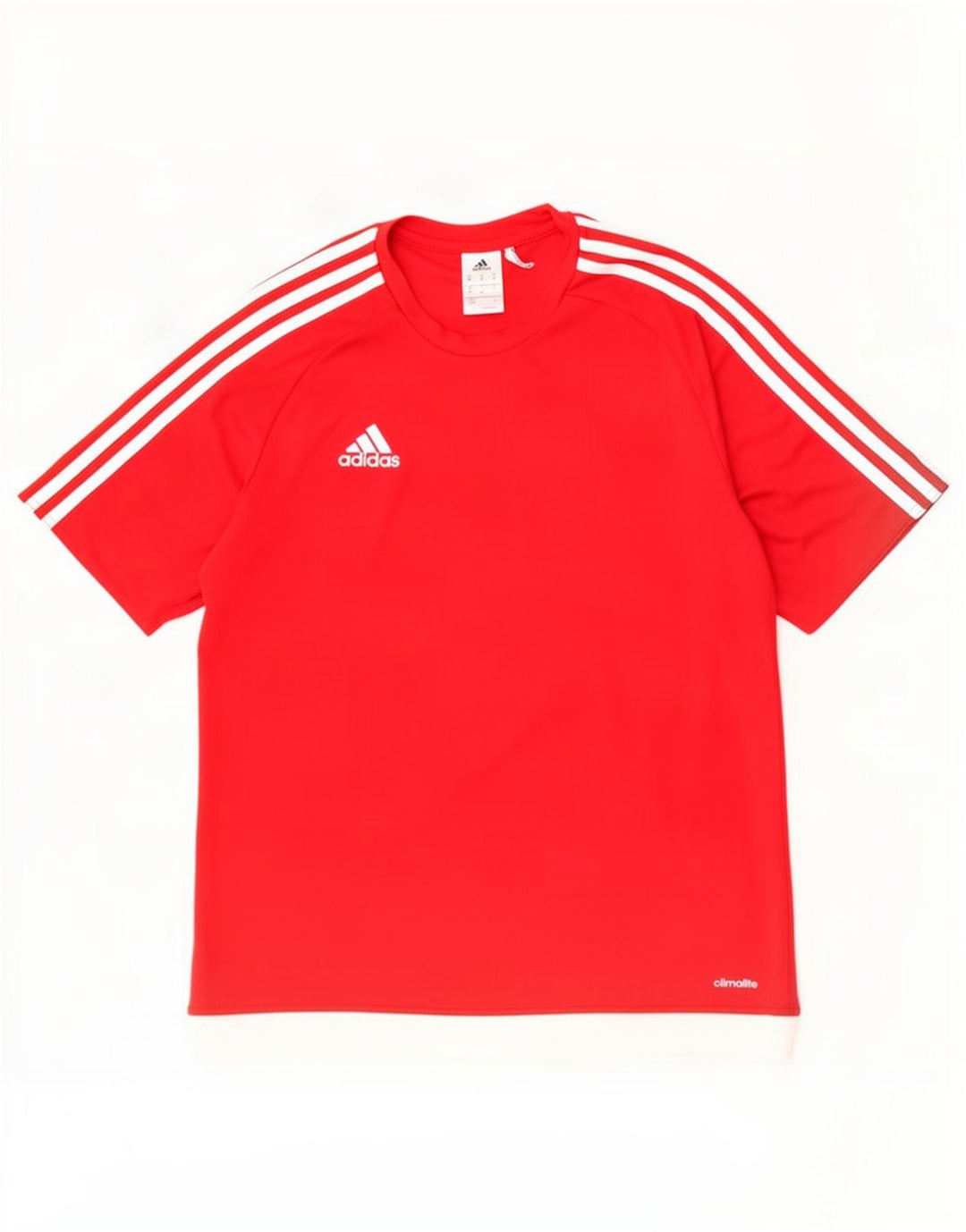 Tricou Adidas Climalite pentru bărbați Top Mediu Roșu Colorblock Poliester