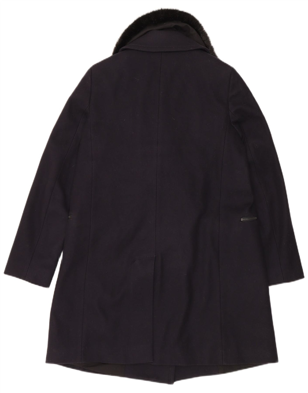 Pardesiu pentru femei French Connection UK 12 Medium Bluemarin Lână virgină