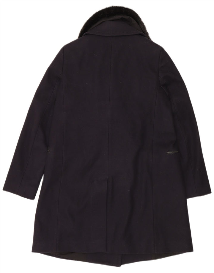 Pardesiu pentru femei French Connection UK 12 Medium Bluemarin Lână virgină