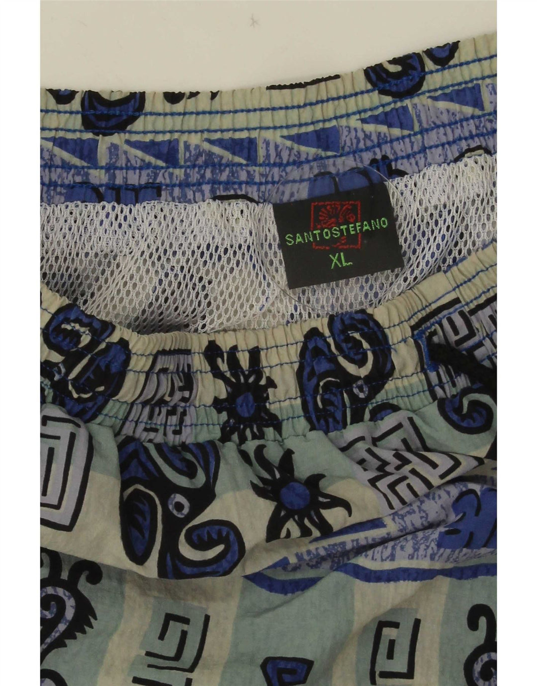 Pantaloni scurți de înot pentru bărbați Santo Stefano, cu model abstract, XL, albastru, bloc de culoare