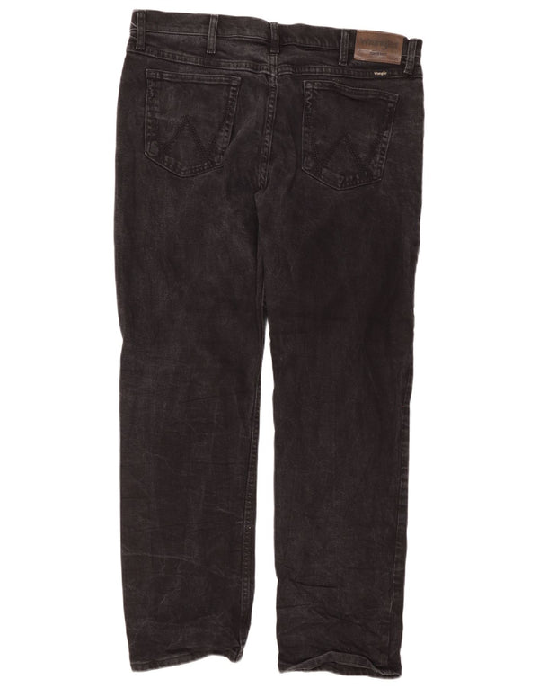 Blugi drepti Wrangler pentru bărbați, cu ajustare normală, W38 L30, bumbac negru