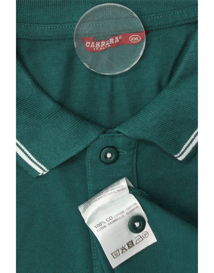 Cămașă polo Carrera pentru bărbați 2XL bumbac verde