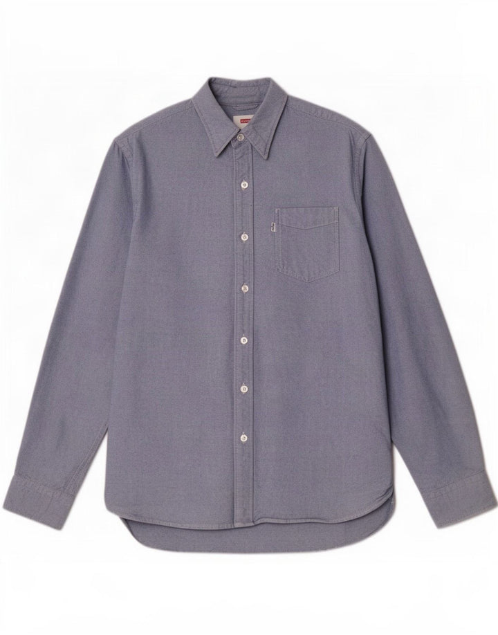Camasă pentru bărbați Levi's, bumbac albastru mediu