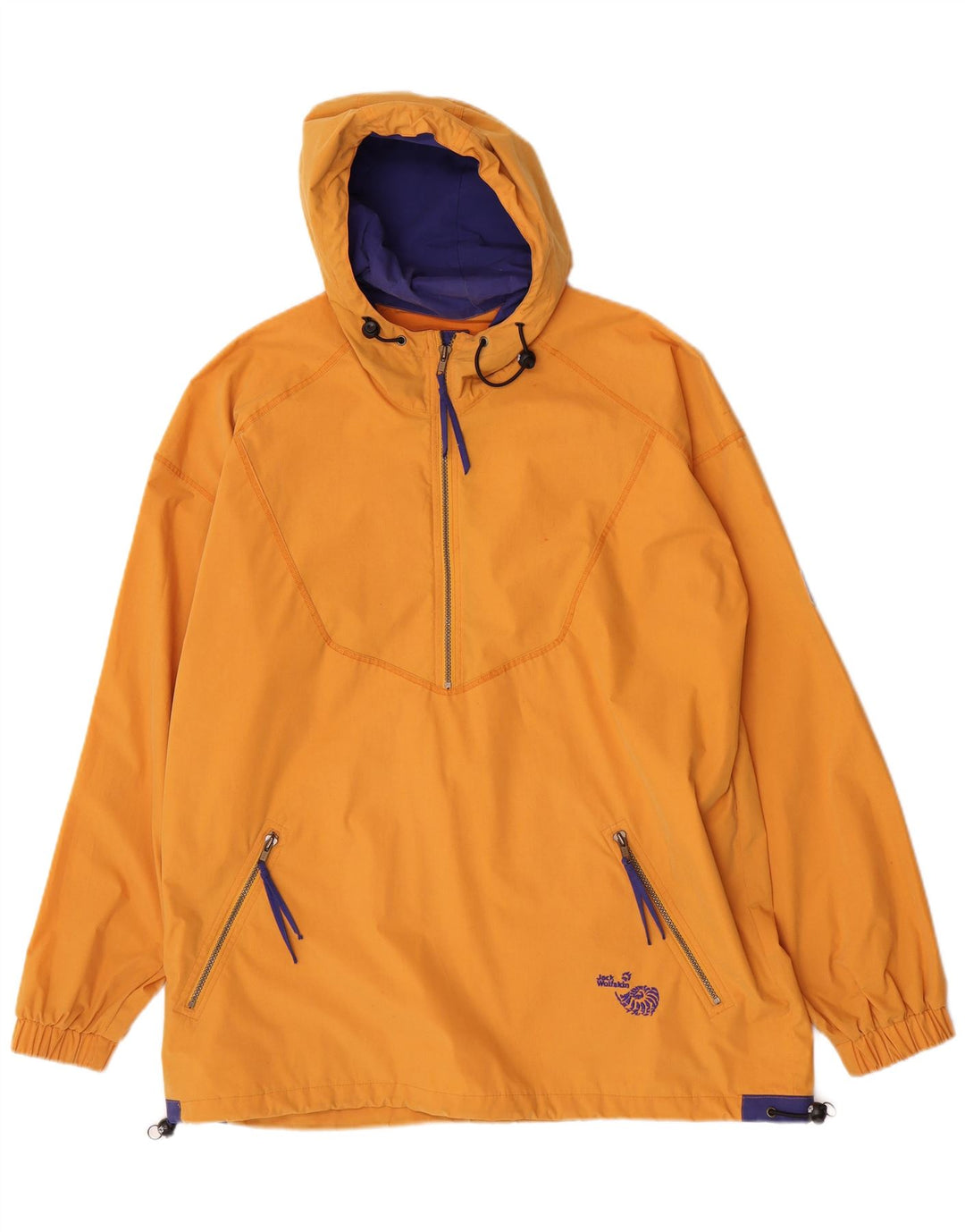 Jack Wolfskin Jachetă Anorak cu glugă pentru bărbați UK 42 XL Poliester galben