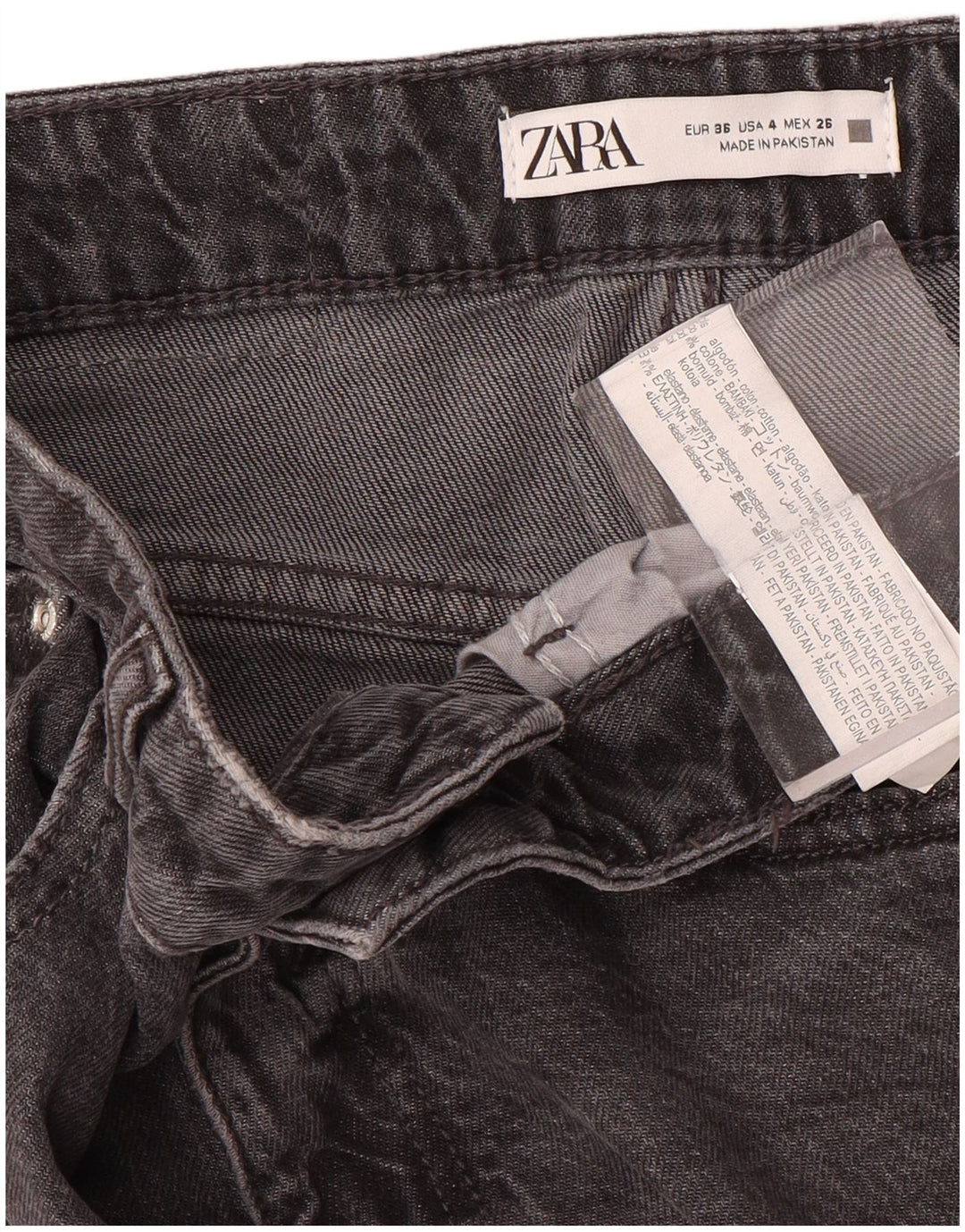 Blugi slim dama ZARA EU 36 XS W26 L28 gri