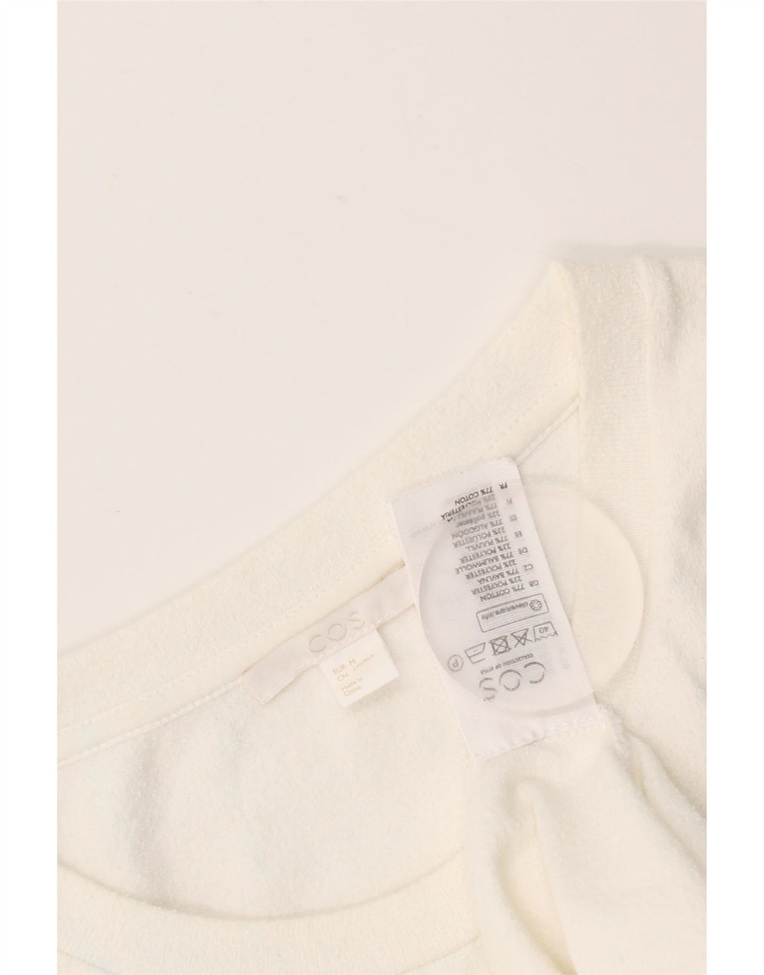Cos Tricou pentru femei Top UK 14 Medium White Bumbac