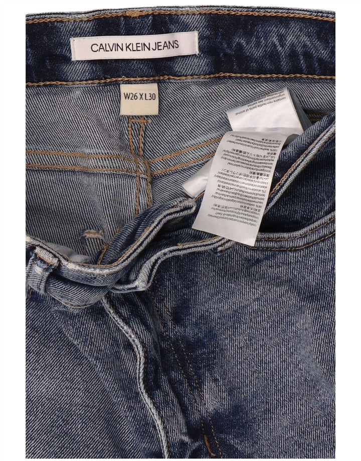 Blugi skinny pentru femei Calvin Klein W26 L30 Blue Cotton Classic