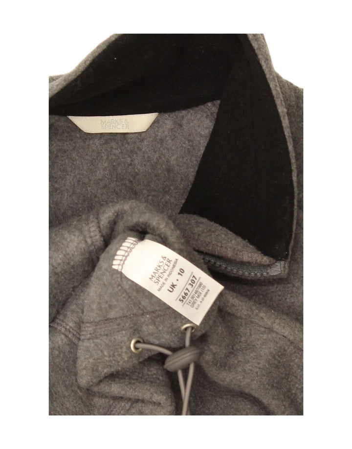 Jachetă fleece supradimensionată pentru femei Marks & Spencer UK 10 Small Gri Poliester