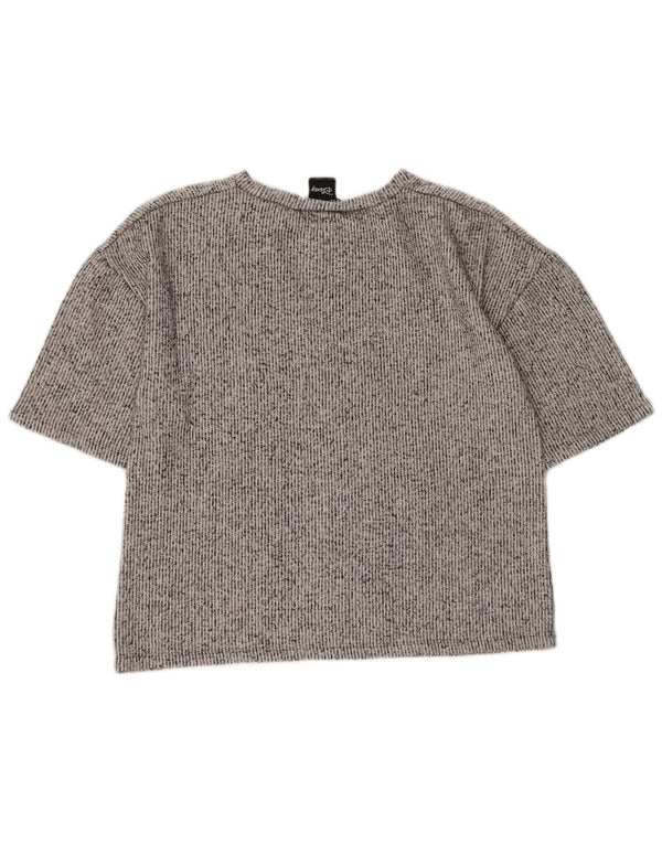 Top tricou cu grafic Mickey Mouse pentru femei ZARA UK 10 mic bumbac gri